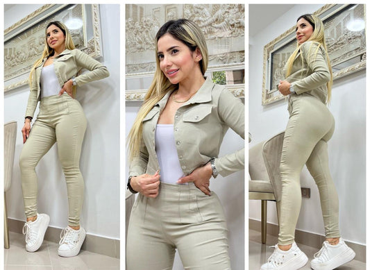 Conjunto formal 3 piezas chaqueta